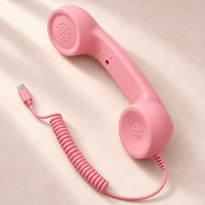 CurlyCord Retro Handset