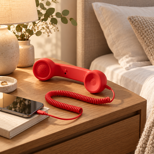 CurlyCord Retro Handset